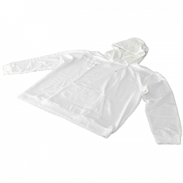 White Polyester Hoodie